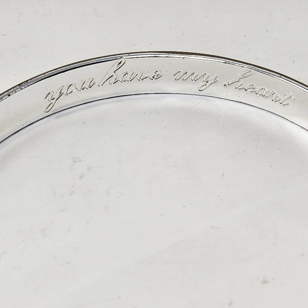 Dream Revel Keep Silver Tone Bangle Bracelet You Have My Heart Engraved Gift - Picture 5 of 8